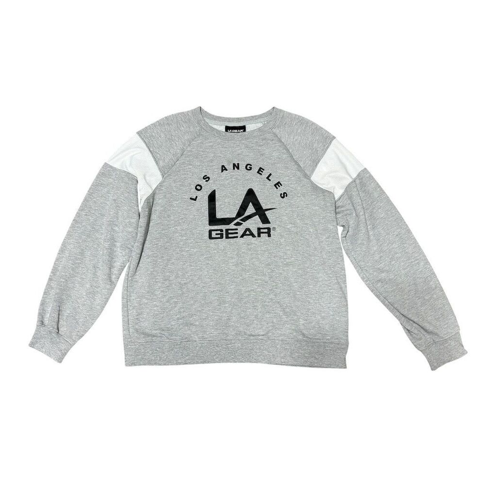 Vintage‎ LA Gear Men's XL Gray Crew Neck Sweatshirt Long Sleeve Casual
